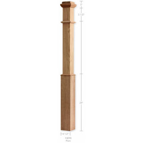 F4090-PL Plain 55" Box Newel Post