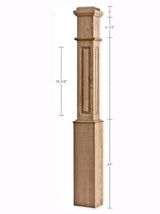 F4091-Raised Panel 55" Box Newel Post