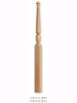 F4415-FL Fluted Pin Top Landing Newel Post