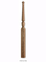 F4415-TW Rope Twist Pin Top Landing Newel Post