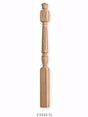 F4440 Fluted Starting Red Oak Newel Post
