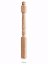 F4040 Plain Starting Red Oak Newel Post