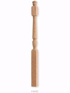 F4042 Plain Landing Red Oak Newel Post