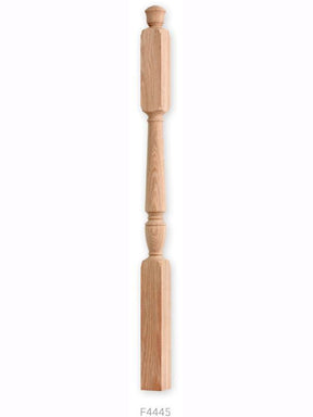 F4045 Plain Landing Red Oak Newel Post