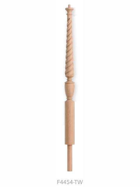 F4454-TW Rope Twist Volute Newel Post