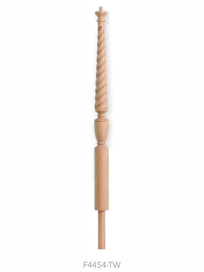 F4454-TW Rope Twist Volute Newel Post