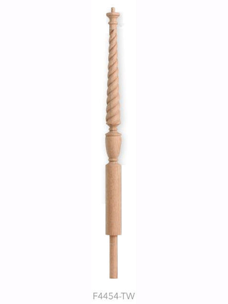 F4454-TW Rope Twist Volute Newel Post