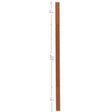 F-5034 34" Fluted S4S Contemporary Baluster
