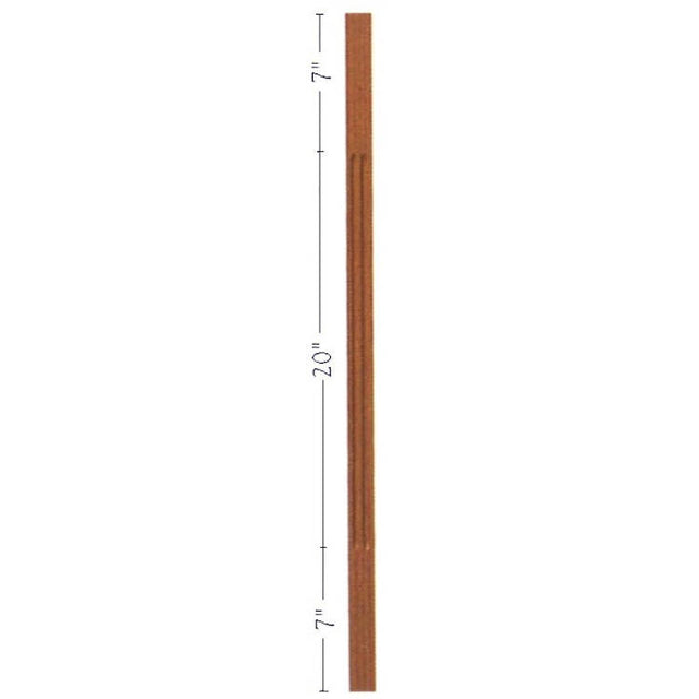 F-5034 34" Fluted S4S Contemporary Baluster