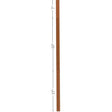 F-5042 42" Fluted S4S Contemporary Baluster