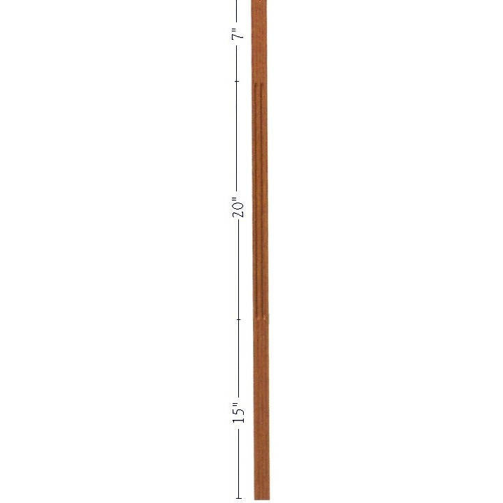 F-5042 42" Fluted S4S Contemporary Baluster
