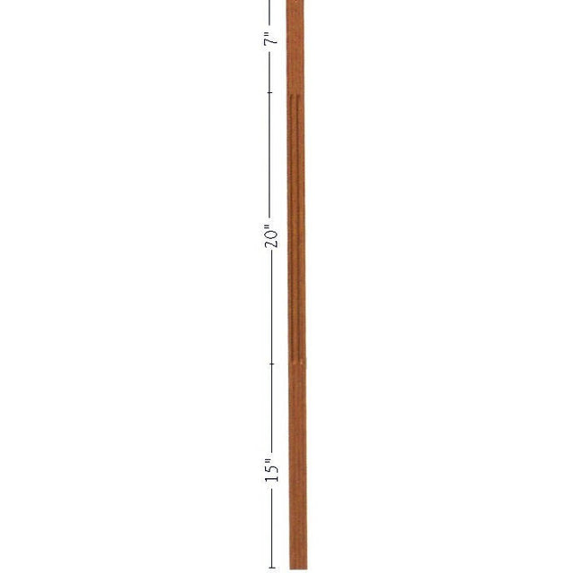 F-5042 42" Fluted S4S Contemporary Baluster