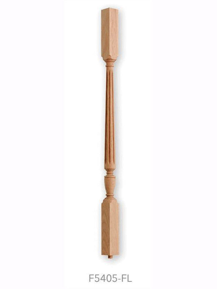 F5405-FL 42" Fluted Square Top Sheraton Baluster