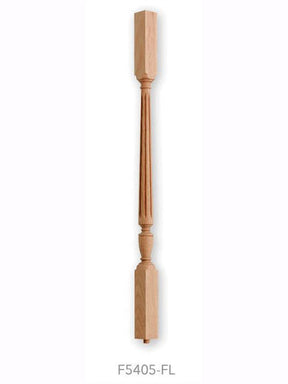 F5405-FL 42" Fluted Square Top Sheraton Baluster