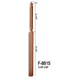 F-8615 60" Fluted Pin Top Newel Post