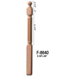 F-8640 48" Fluted Ball Top Newel Post