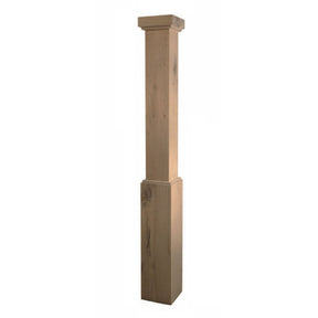 FCW-4091 Forest Character White Oak Craftsman Box Newel Post