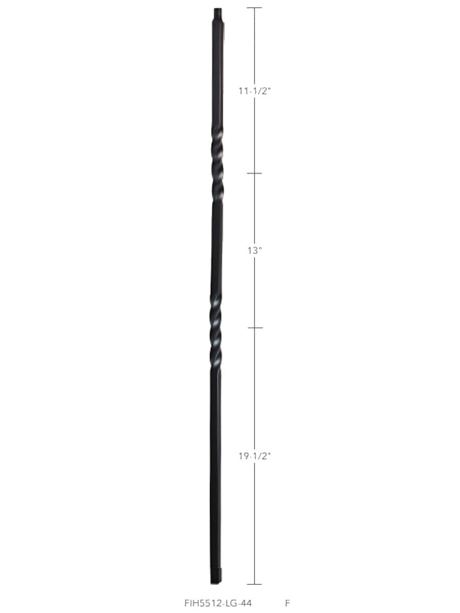 FIH5512-LG-44 MEGA Hollow Double Twist Baluster