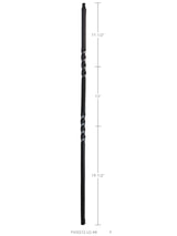 FIH5512-LG-44 MEGA Hollow Double Twist Baluster