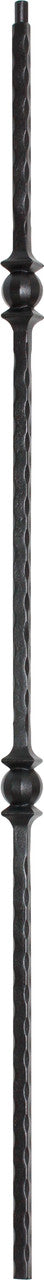 FIH5572-44 Hammered Double Ball Hollow Baluster