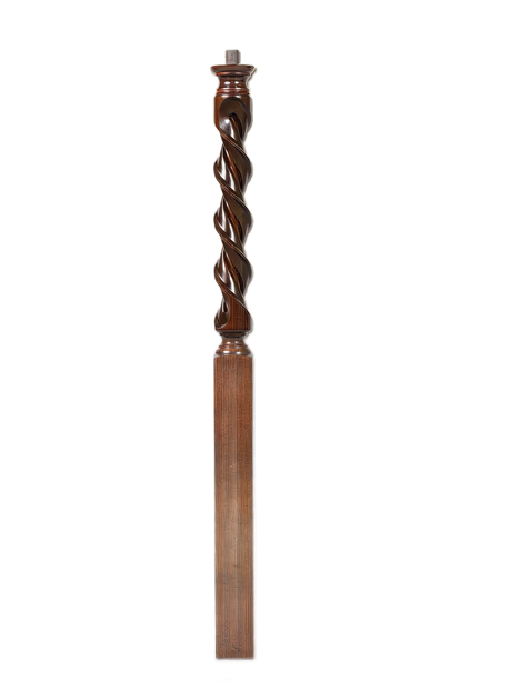 FLTE-8611 48" Flourentine Newel Post, Pin Top