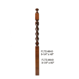 FLTE-8640 48" Flourentine Newel Post, Ball Top (2)