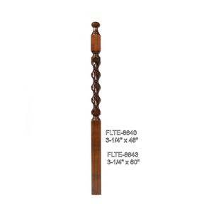 FLTE-8640 48" Flourentine Newel Post, Ball Top (2)