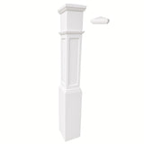 FP-4092 Flat Panel Large Box Newel Post, Primed
