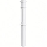 FP-4375 CNC Flat Panel Box Newel Post, Primed