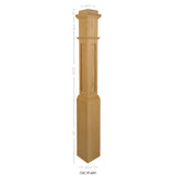 FP-4091 Flat Panel Box Newel Post