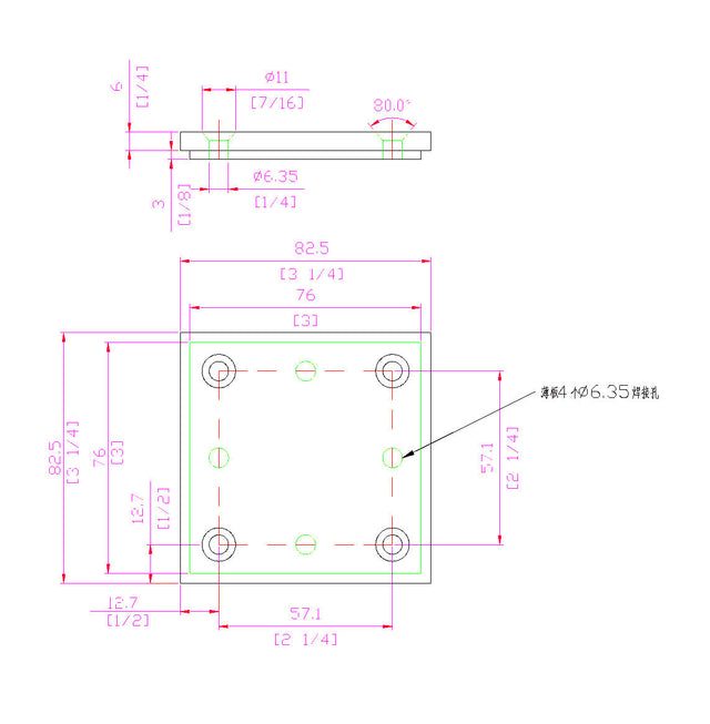 HFSTB-4000-CAP-R Metal Cap Square Edge Recessed CADD