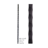 HFSTB1.1.14-T Hammered Plain Tubular Steel Newel (2)