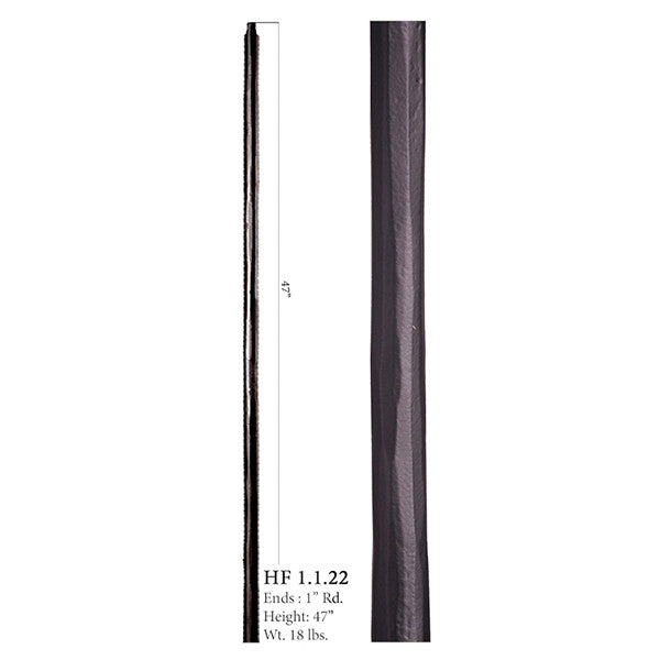 HF1.1.22 1" Round Solid Iron Newel Post