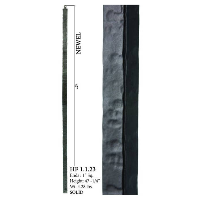 HF1.1.23 Square Plain Solid Wentworth Newel Post