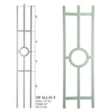 HF16.1.32-T Tubular Ash Gray 3-Leg Designer Panel