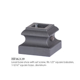 HF16.3.19 Flat Shoe with Set Screw for 12mm (1/2") Balusters