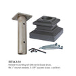 HF16.3.33 1" Round Newel Mounting Kit