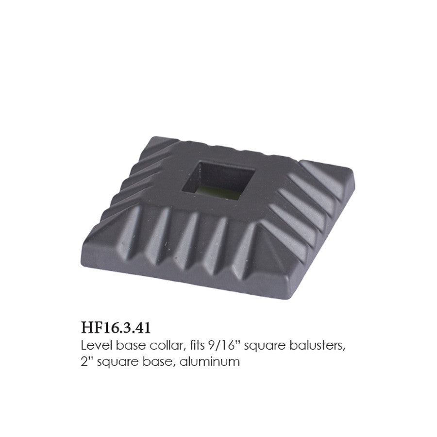 HF16.3.41 Square Scalloped Shoe, Satin Black