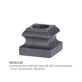 HF16.3.50 Iron Flat Shoe 5/8" for Round Balusters