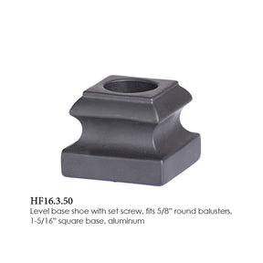 HF16.3.50 Iron Flat Shoe 5/8" for Round Balusters