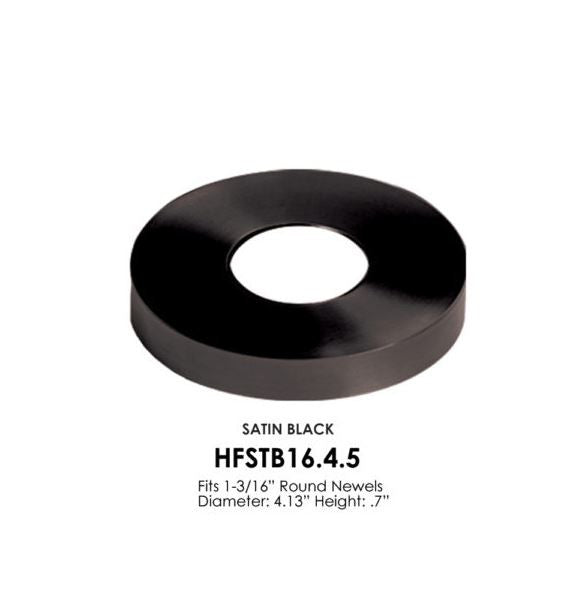 HF16.4.5 Satin Black or Ash Gray Newel Flange Cover