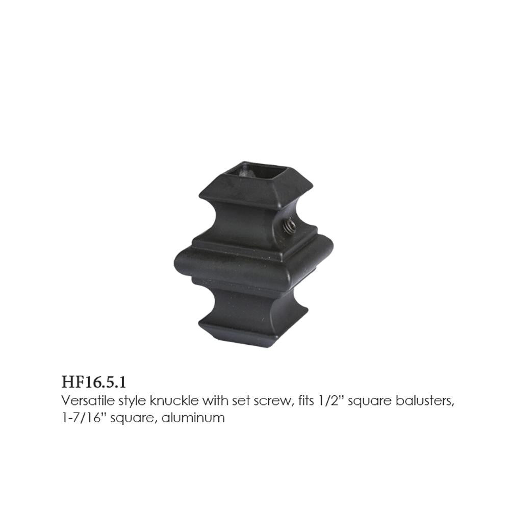 HF16.5.1 Adjustable Knuckle with Set Screw, Square 1/2"