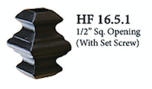 HF16.5.1 Adj. Knuckle with Set Screw, Square 1/2"