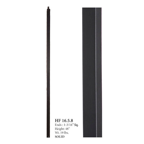 HF16.5.8 Plain Tubular Steel Newel