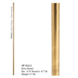 HF18.8.1 Round Designer Tubular Plain Bar BRASS