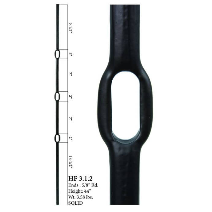 HF 3.1.2 Triple Ring Wentworth Balusters