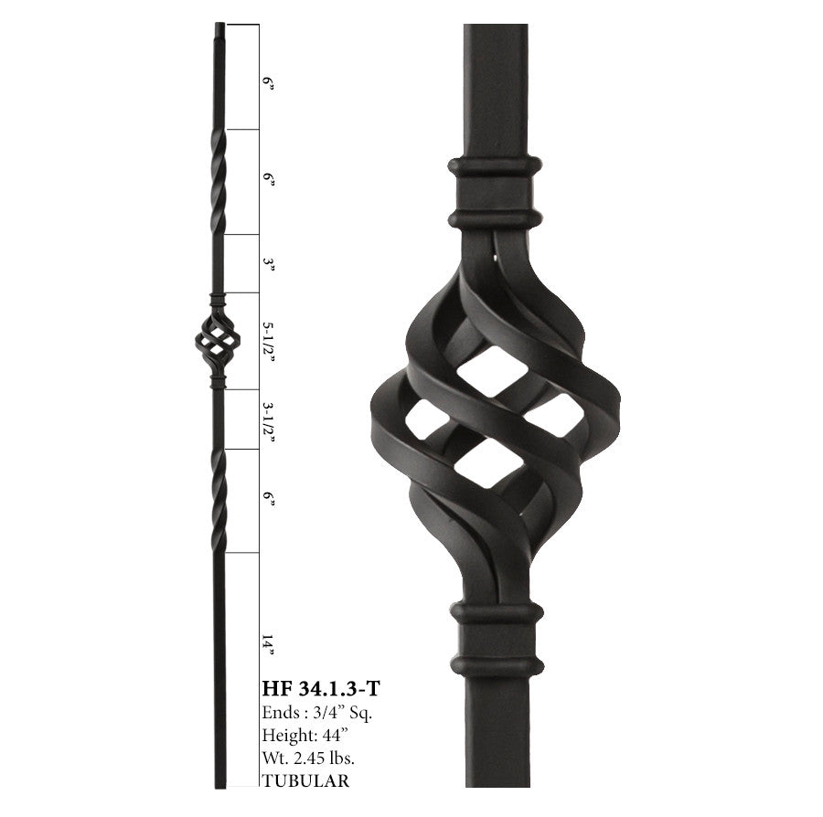 HF34.1.3-T MEGA Single Basket Steel Baluster