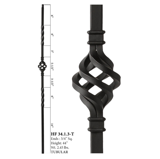 HF34.1.3-T MEGA Single Basket Steel Baluster