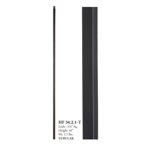 HF34.2.1-T MEGA Plain Square Bar Tubular Steel Baluster
