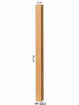 HF4000 S4S Red Oak Newel Post